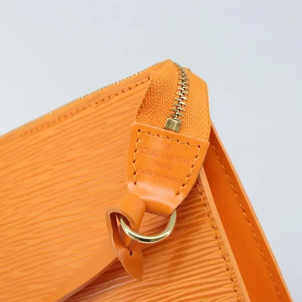 Louis Vuitton Epi Pochette Accessoires Pouch Orange Mandarin